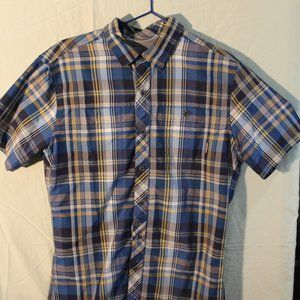 Eddie Bauer Plaid Lightweight Casual Button Up Short Sleeve